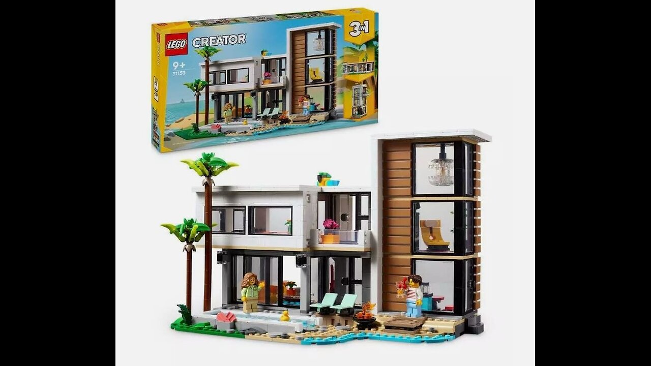 Unboxing and Building Lego 31153 Modern House Creator 3-in-1 Version 3