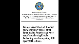 DOD Changes Regulations So Military Can Assist Police in Using Deadly Force Against Americans