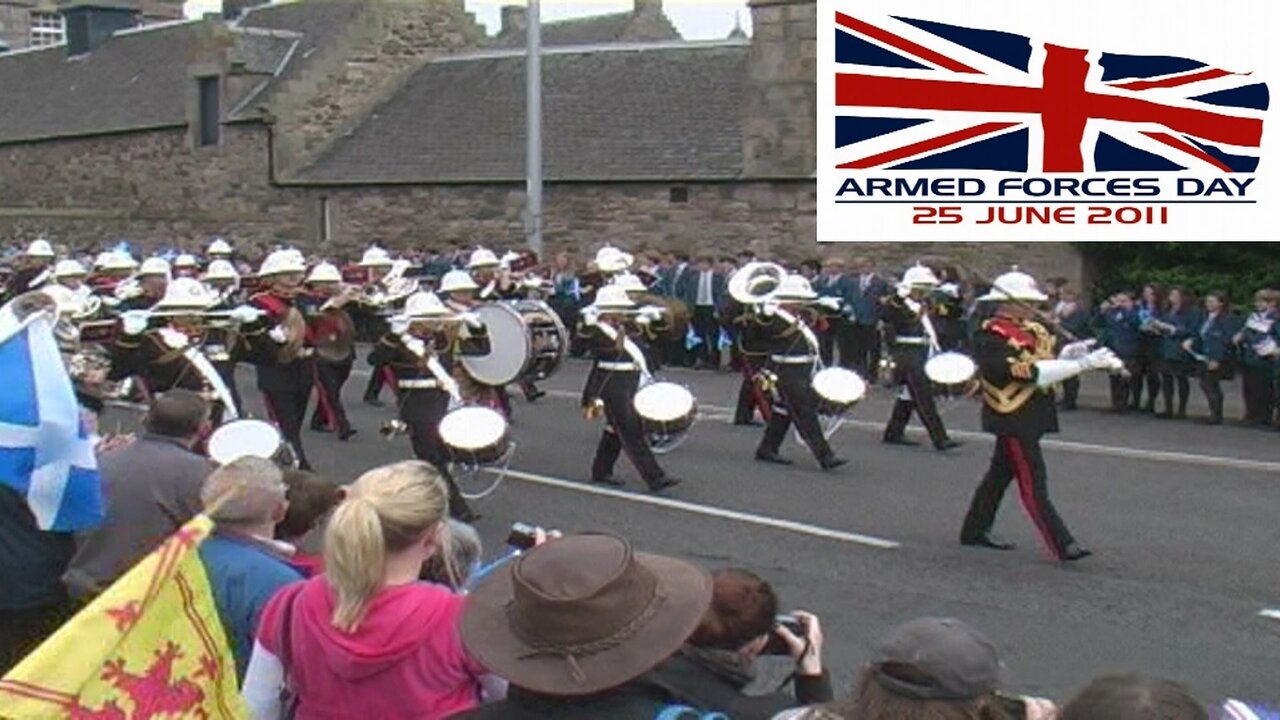 Scotland Armed Forces Day Video - [Edinburgh Event] - RAF, Rifles, Bagpipes and Royal Marines