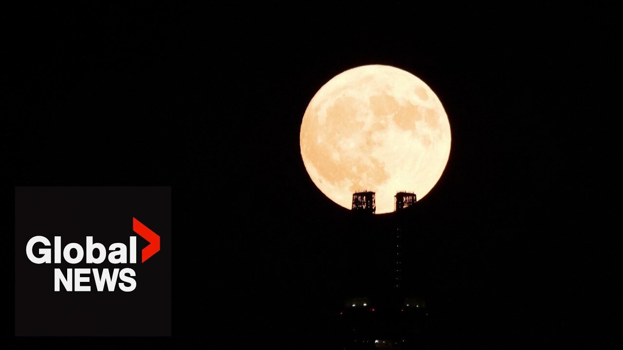 Moon gazing: The first supermoon of the year lights up the night sky