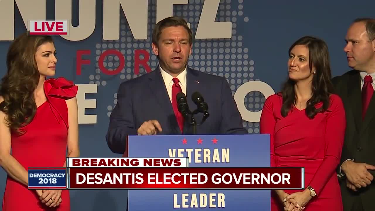 Ron DeSantis is the next governor of Florida