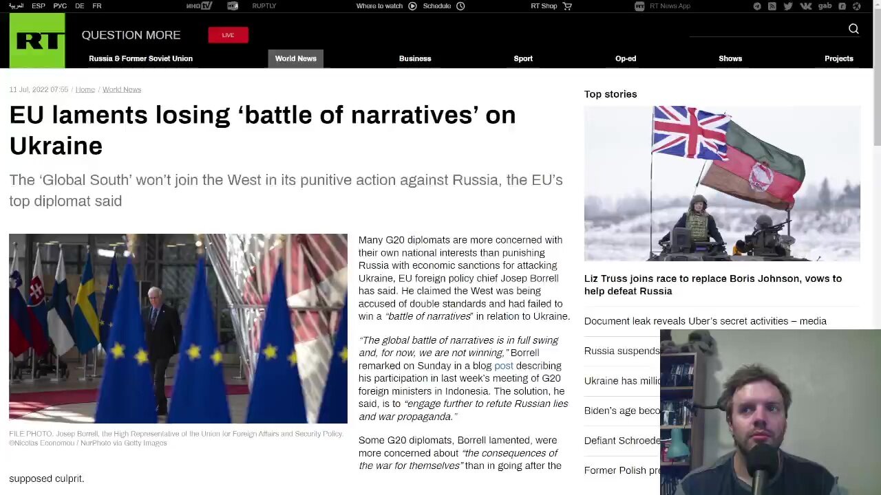 EU losing 'battle of narrative' at G20, 'Global South' more interested in their own countries