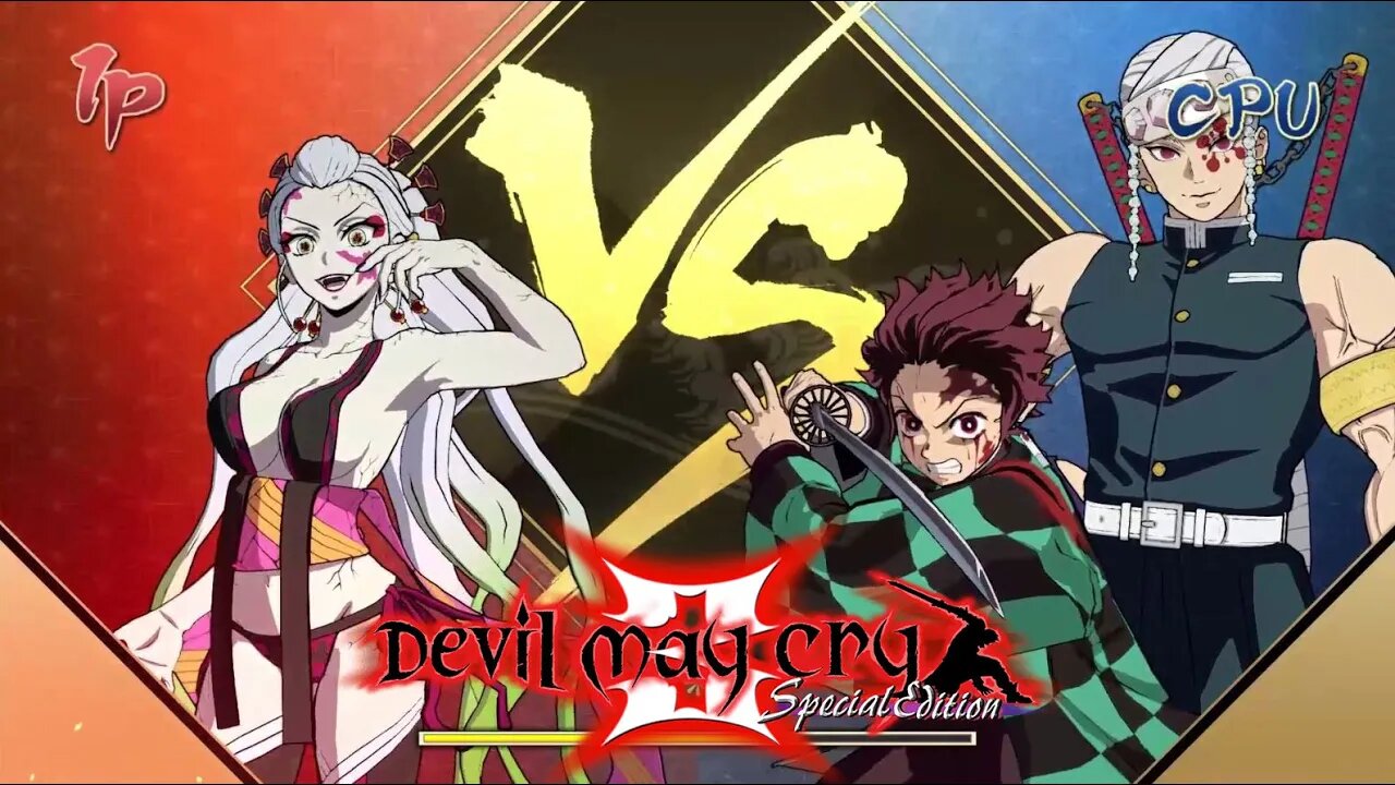 Daki Vs. Tanjiro (Entertaintment District) and Tengen Uzui - Cerberus Boss Theme - Devil May Cry 3