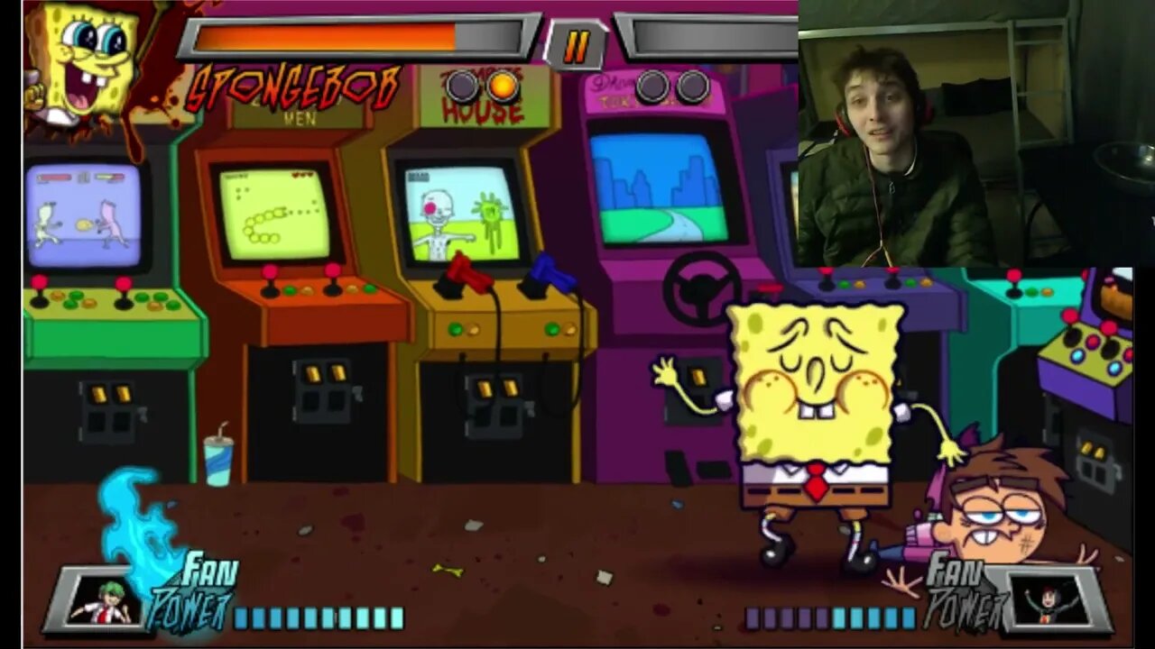 Timmy VS SpongeBob SquarePants In A Nickelodeon Super Brawl 3 Battle With Live Commentary