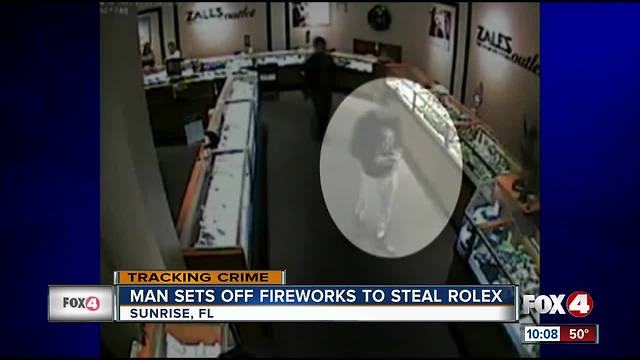 Thieves Set Off Fireworks to Steal Rolex