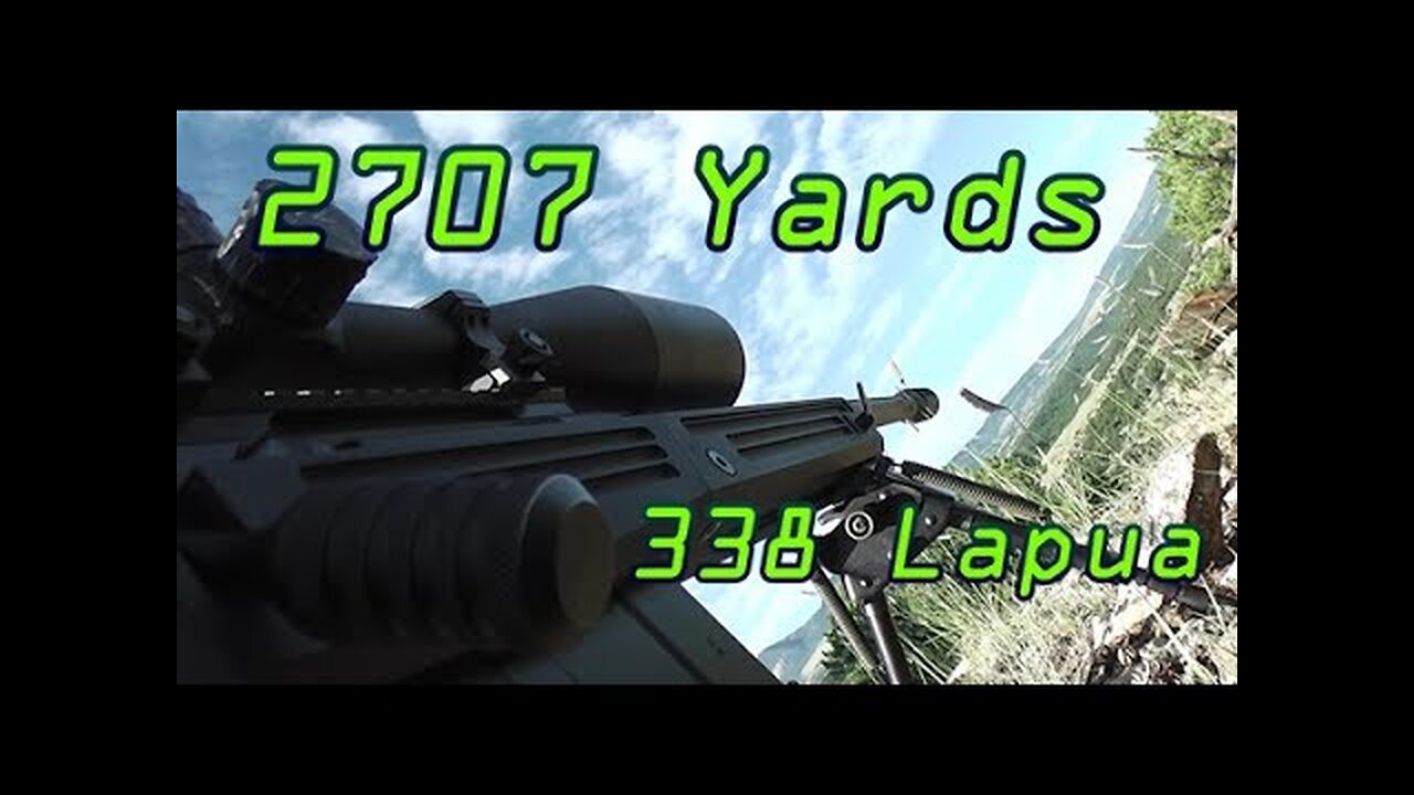 2707 Yards 1.54mi Shot! Savage 110BA 338 Lapua