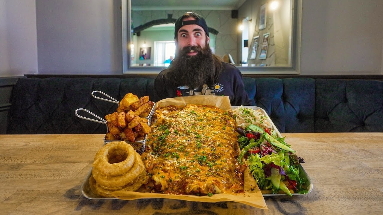 THE GIANT PARMO CHALLENGE THAT'S ONLY EVER BEEN BEATEN ONCE! | BeardMeatsFood