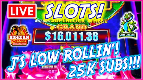 🔴 LIVE SLOTS 25K SUBS! J'S LOW ROLLIN' WEDNESDAY! PIGGY BANKIN' GRAND JACKPOT INCOMING? EPISODE 26!