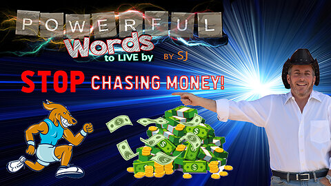 STOP CHASING MONEY