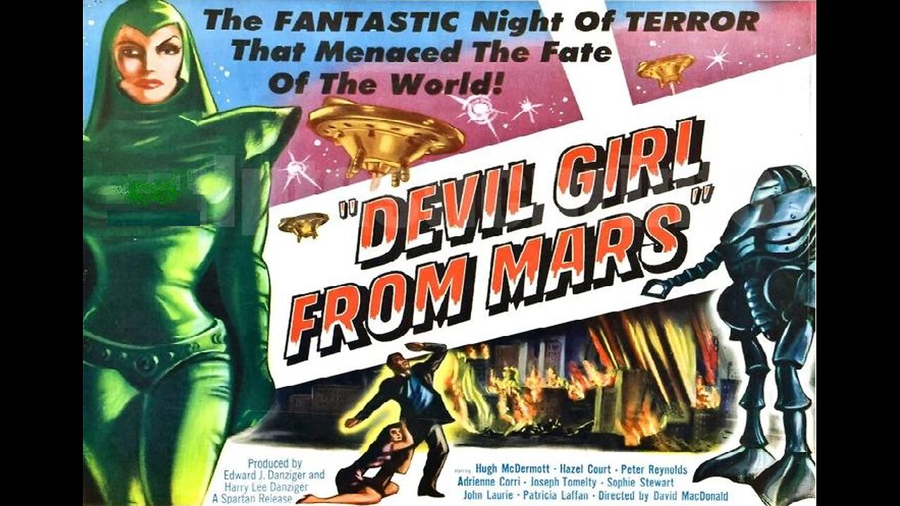 DEVIL GIRL FROM MARS 1954 Female Alien with Killer Robot Invades Earth FULL MOVIE in HD