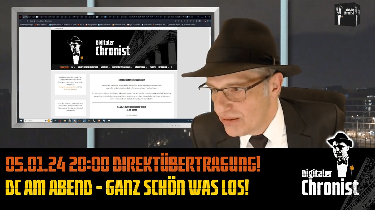 Aufzeichnung vom 05.01.24 Direktübertragung! DC am Abend - Ganz schön was los!