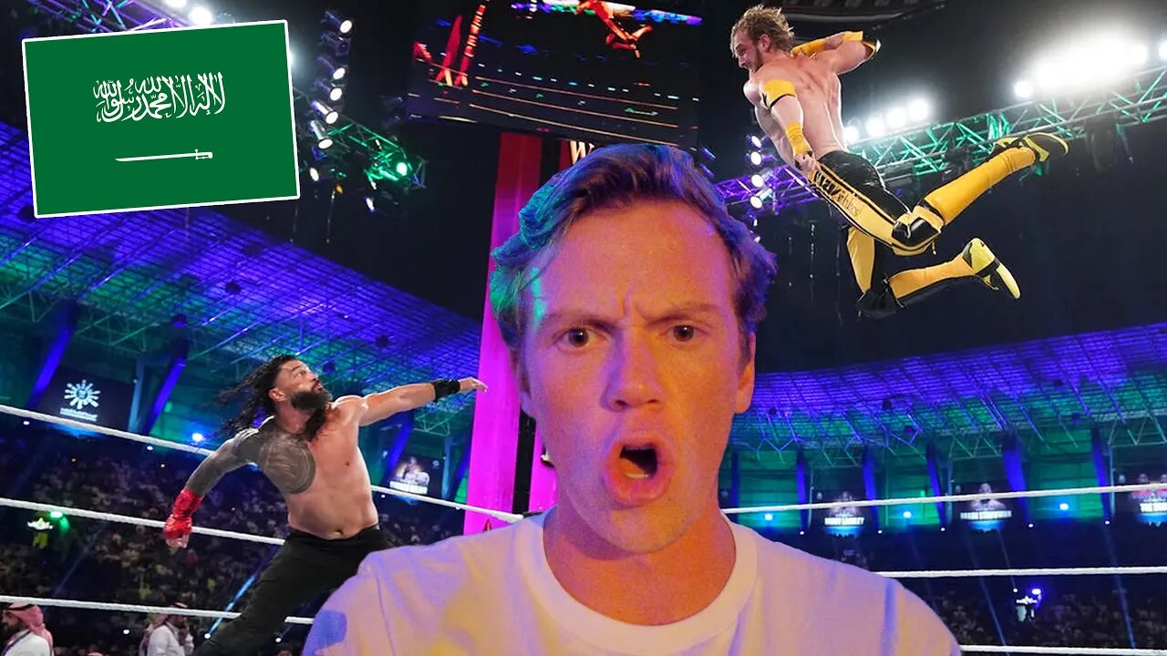 I Went to Logan Paul's WWE Match in SAUDI ARABIA