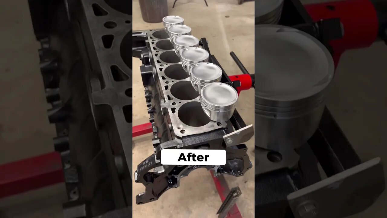 BMW E34 M5 Engine Block before and after #bmw #bmwm5 #bmwe34 #diy #cars #restoration #automotive