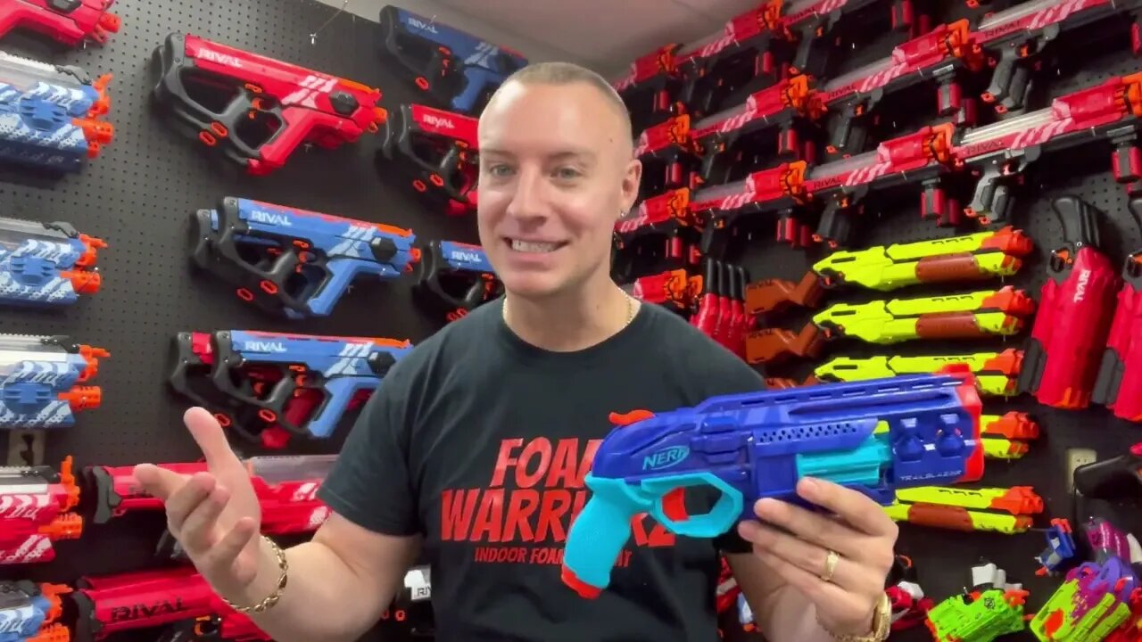 Nerf Elite 2.0 Trailblazer Rd 8 Wild Edition Review & Firing Demo