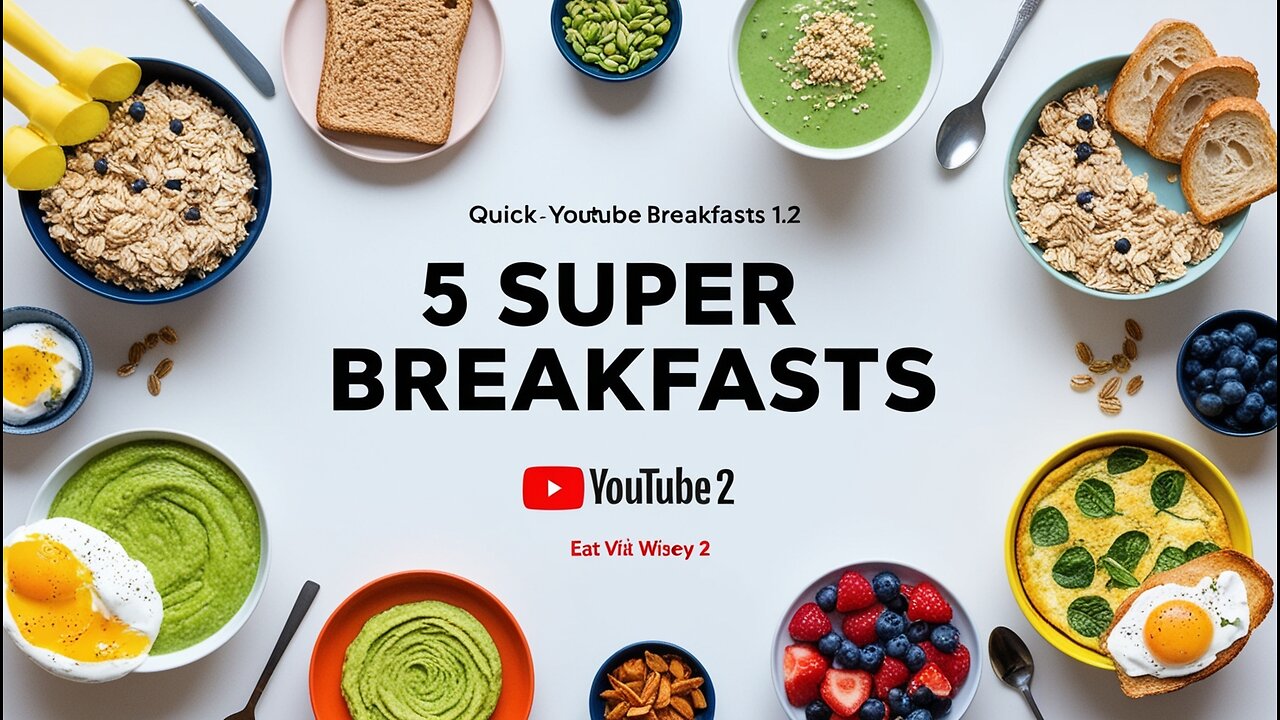 5 super breakfasts in less than 5 minutes! Healthy and fast with Eat wisely 2