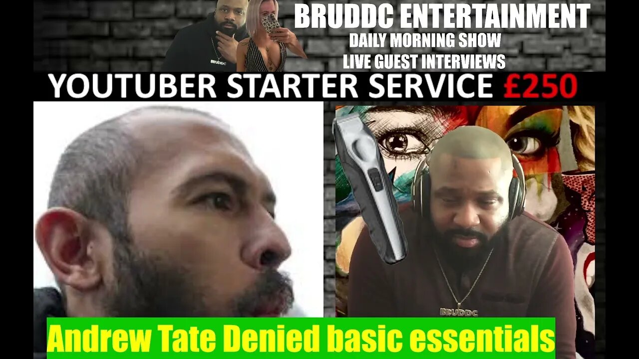 Andrew Tate looking rough, being denied basic essentials