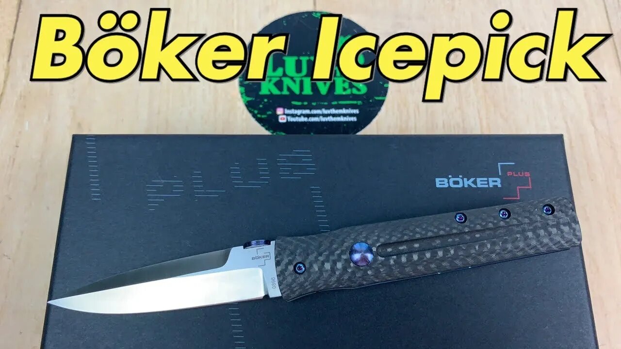 Boker Plus Icepick /includes disassembly/ classy looking lightweight gent carry !