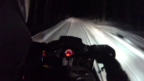 Snowmobile Trail Riding (Munising Michigan) Part 11