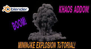 Blender 2.82 Basic Explosion Tutorial: Utilizing the KHAOS add-on and mantaflow in Blender 2.82