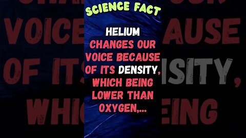 🔬Amazing Science Facts! 👀 #shorts #shortsfact #science #sciencefacts #scientificfact #helium #voice