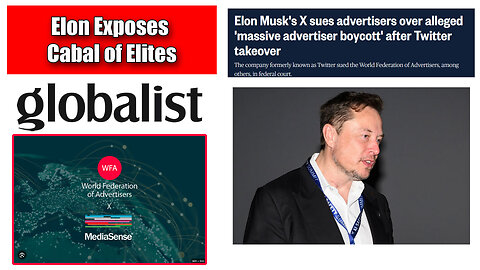 Elon Musk Sues World Federation of Advertisers Over Coordinated Boycotting