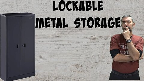 New Vevor Metal Cabinet for the shop. Nice lockable storage!