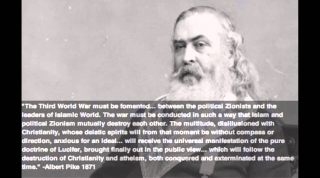 The letter that Pike wrote to Mazzini,dated 15august,1871 graphically outlined plans for 3 world wars to usher in the satanic zionist jesuit pagan Nazicomunist World Order.dell'occultura massonica giudaico greco-romana-egizia pagana satanico gnostica