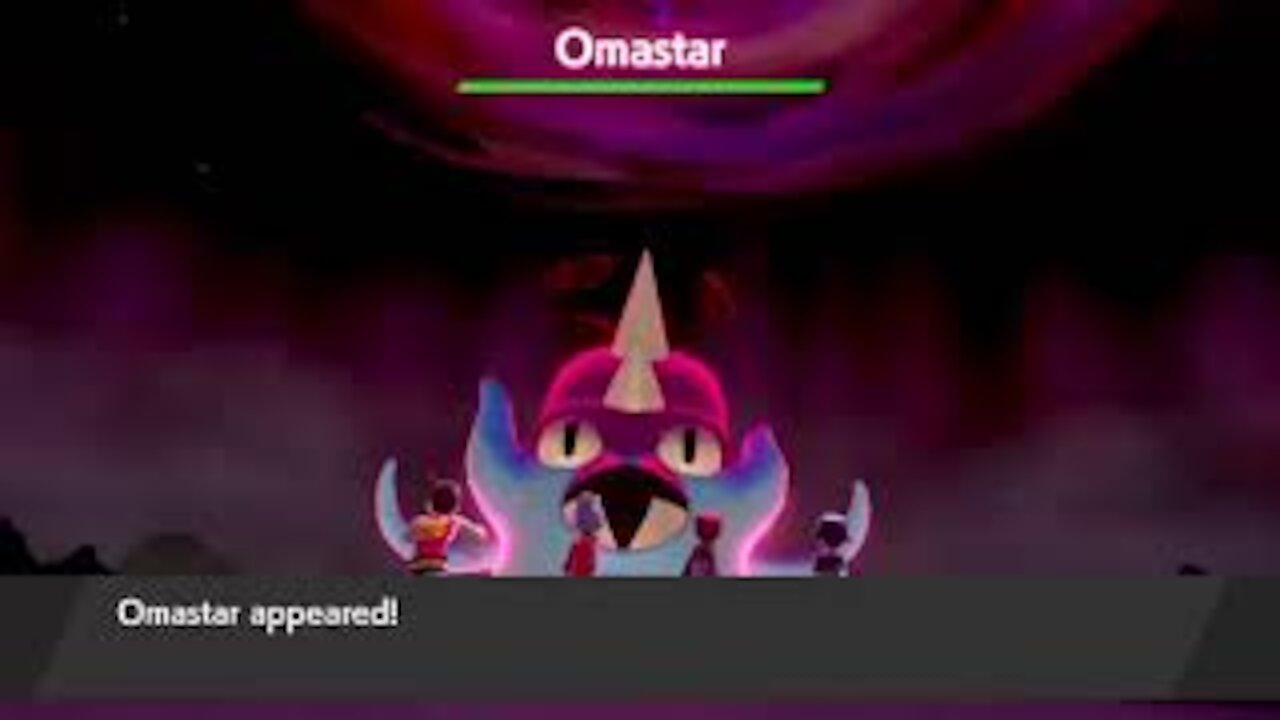 Pokémon Sword - How To Catch Omastar (Max Raid Battle Gameplay)