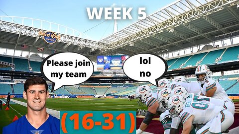 DOLPHINS VS GIANTS (WEEK 5) RECAP