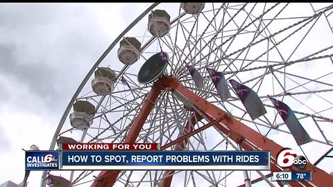 How to spot, report problems with fair rides