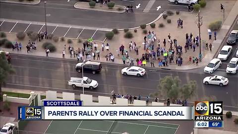 Parents rally over financial scandal in Scottsdale school district