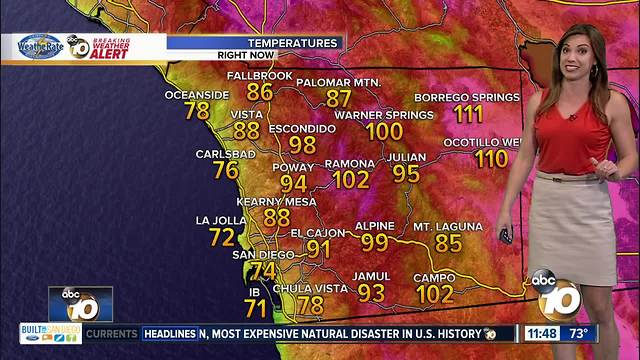 10News Pinpoint Weather with Meteorologist Megan Parry