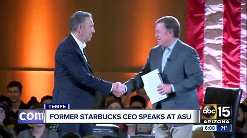 Former Starbucks CEO speaks at ASU
