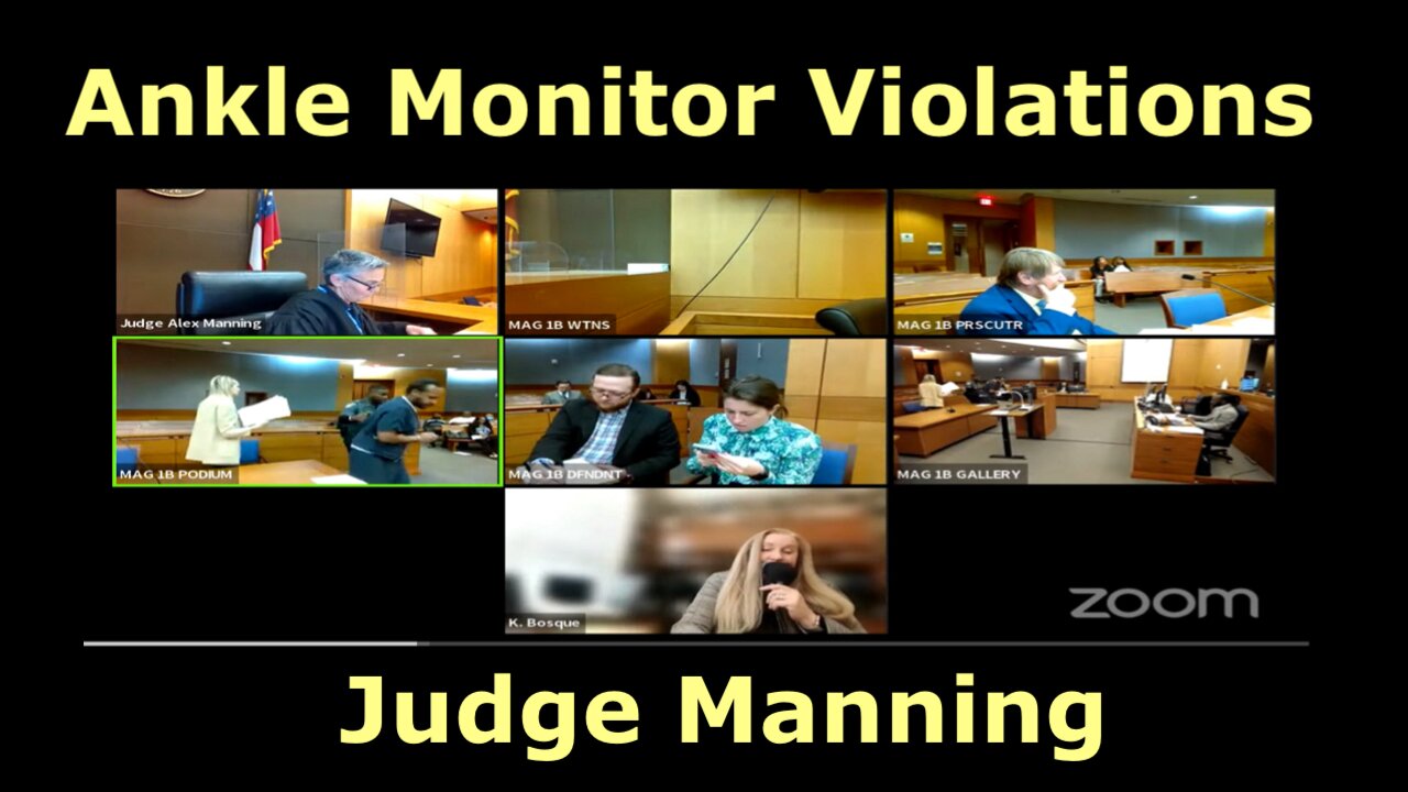 Judge Manning Ankle Monitor Violations in Fulton County Georgia.