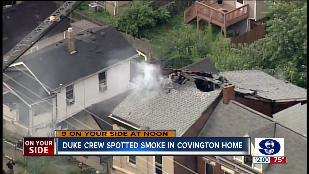 House catches fire in Covington