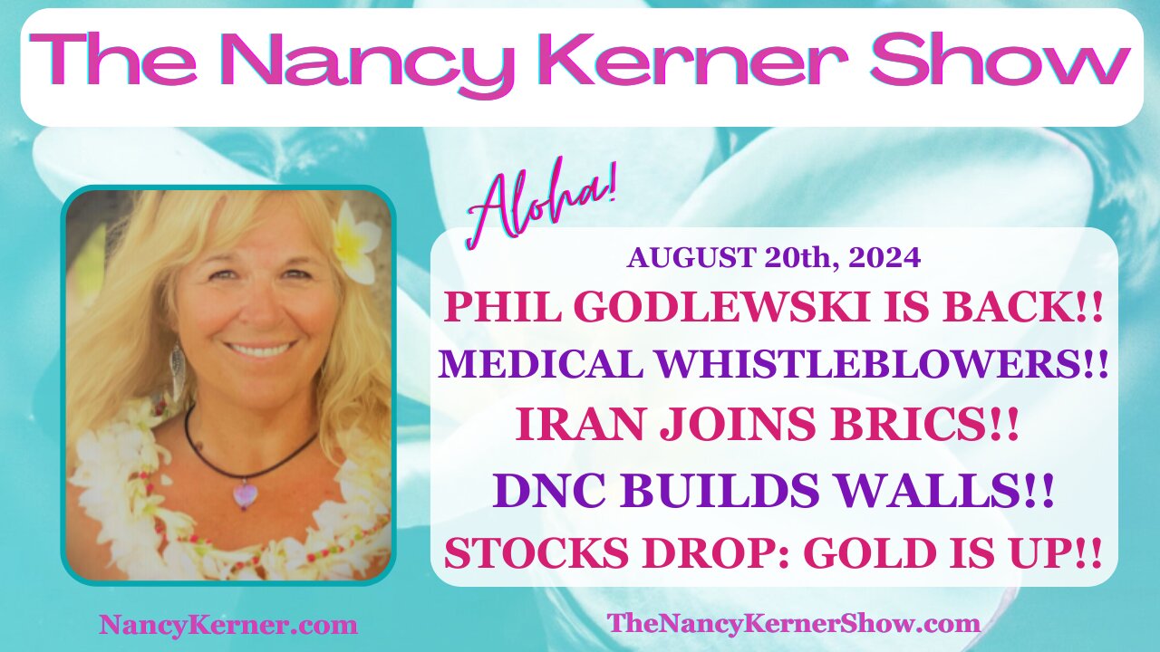 Phil Godlewski is BACK!! Medical Whistleblowers!! Iran>BRICS!! DNC Walls!! Stocks DROP:Gold is UP!!