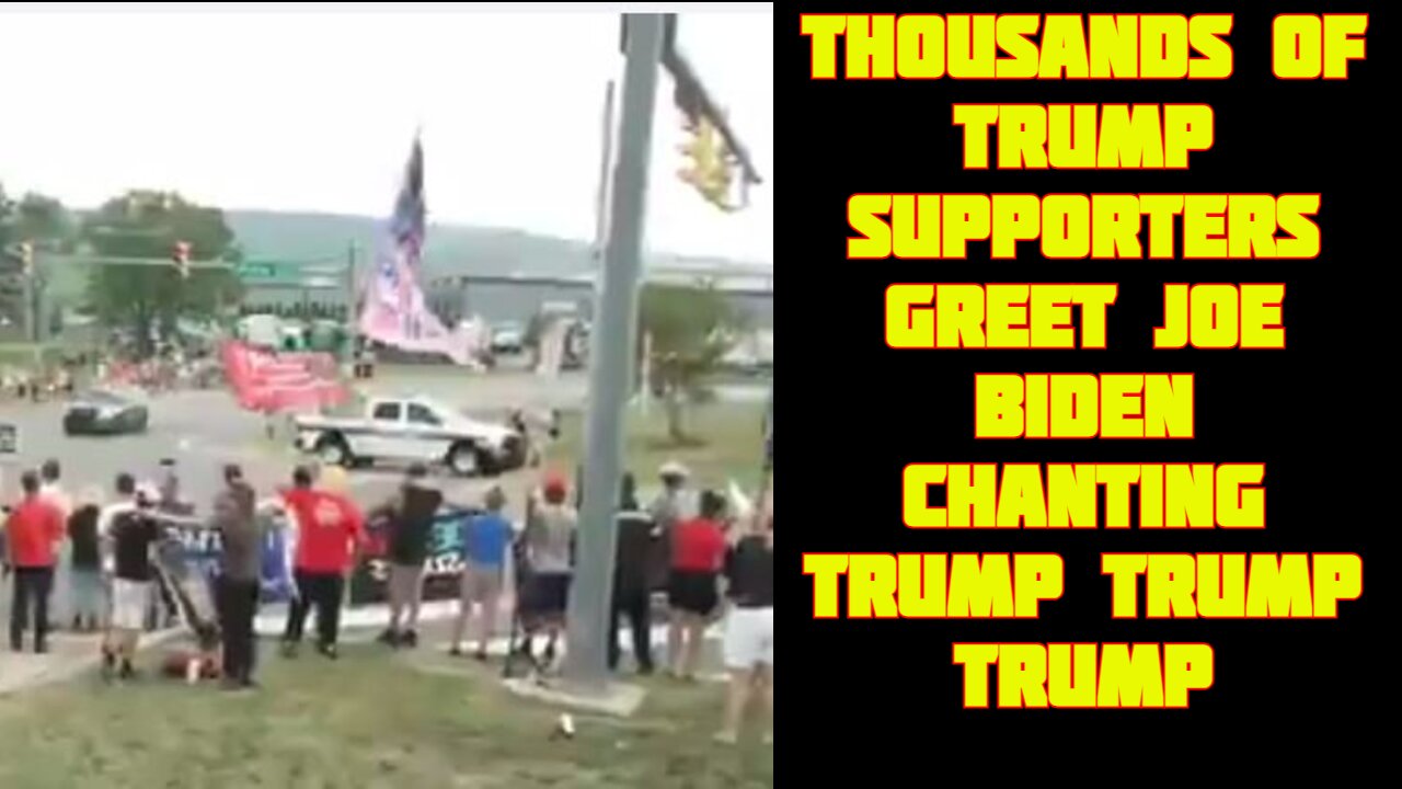 MUST SEE: THOUSANDS of Trump Supporters Chanting, “TRUMP! TRUMP! TRUMP!” Greet Joe Biden