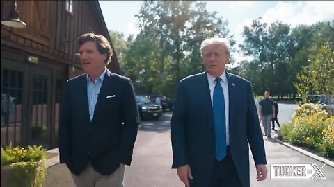 Captioned - Two short videos of Trump and Tucker on X (Twitter)