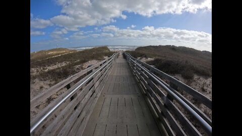 Walking Cape Hatteras National Seashore Windy