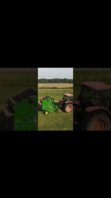 Makin’ hay!!! #hay #haybaling #haybaler #johndeere #kubota #farm #ranch #rakinghay #cuttinghay