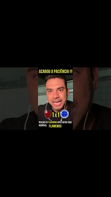 MAIS UMA VERGONHA DO MENGÃO! FLAMENGO 1 X 1 CRUZEIRO É TRETA!!! NOTÍCIAS DO FLAMENGO #Shorts