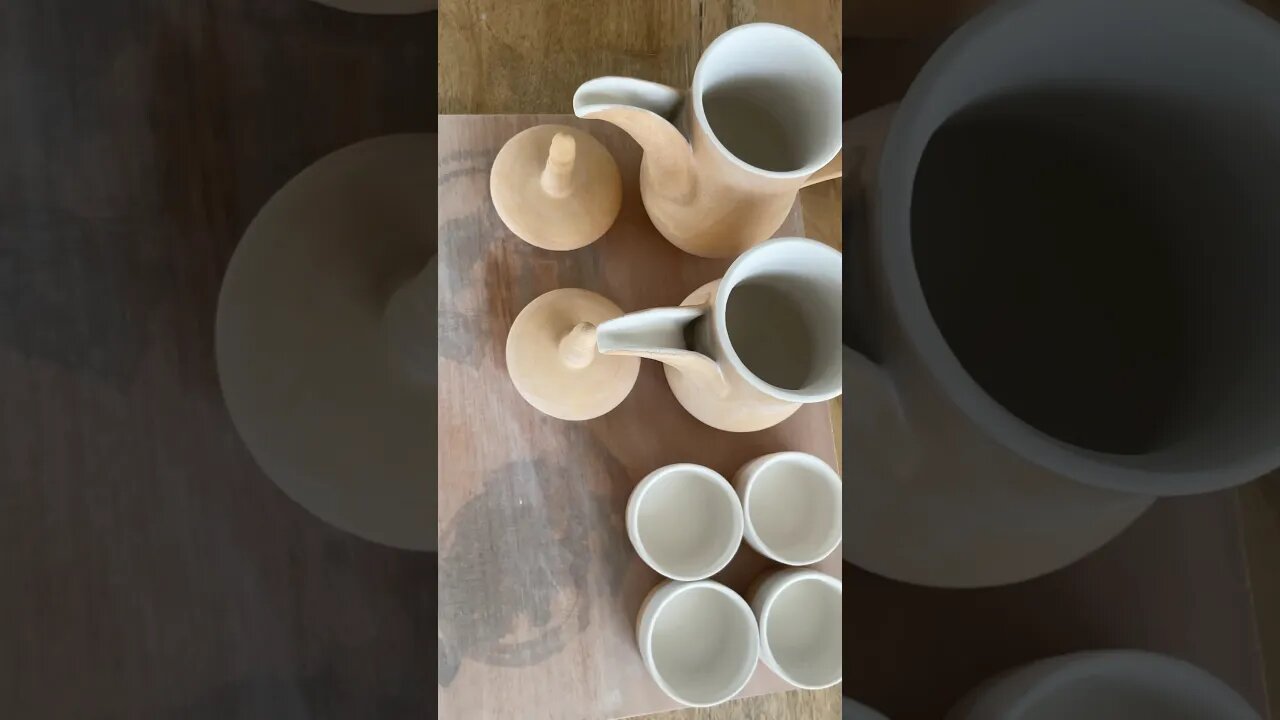 Arabic Dallah set #handmadeceramics #ceramic #ceramics #handmadepottery #bluepottery #homedecor
