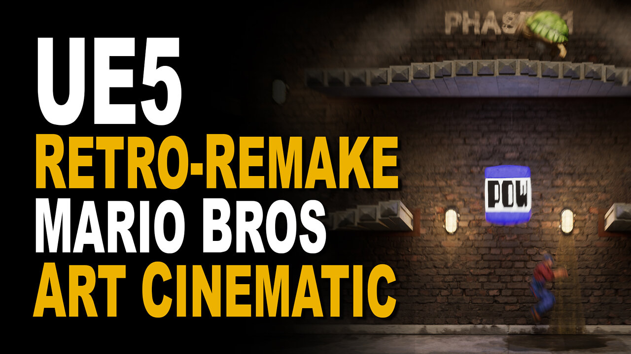 UE5 - Retro Remake - NES Mario Bros - Cinematic Trailer