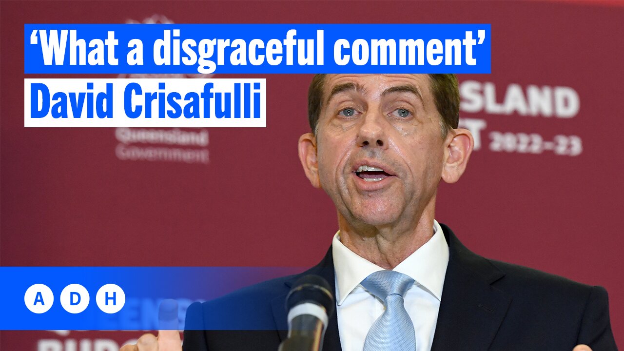 ‘What a disgraceful comment’: QLD Opposition Leader David Crisafulli slams Cameron Dick | Alan Jones