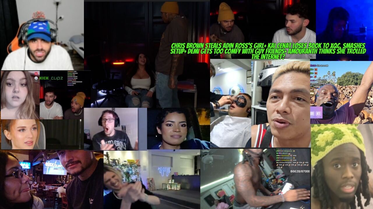 CHRIS BROWN CUCKS ADIN ROSS+ XQC MAKES KAI CENAT BREAK HIS ROOM #adinross #chrisbrown #kaicenat