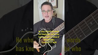 ♪Scripture2Music♪ Proverbs 17:27 #shorts #bible verse