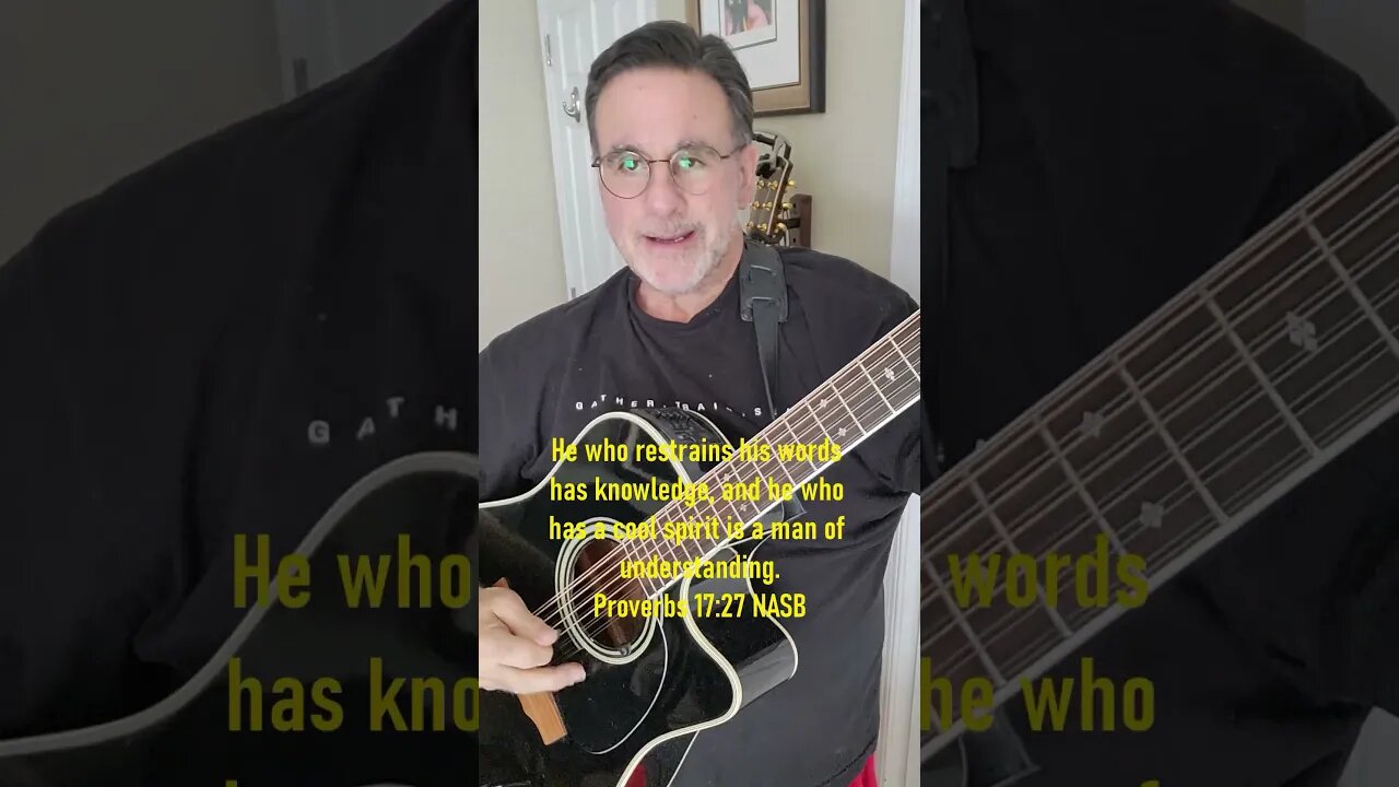 ♪Scripture2Music♪ Proverbs 17:27 #shorts #bible verse