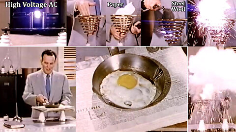 🔬#MESExperiments 43: Dr. Irwin Moon Fries an Egg on a COLD Stove using High Voltage AC