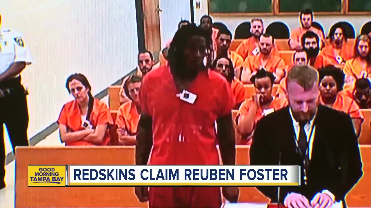 Redskins claim Reuben Foster after arrest in Tampa