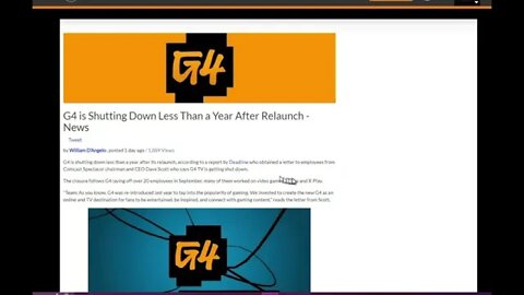 G4 IS SHUTTING DOWN